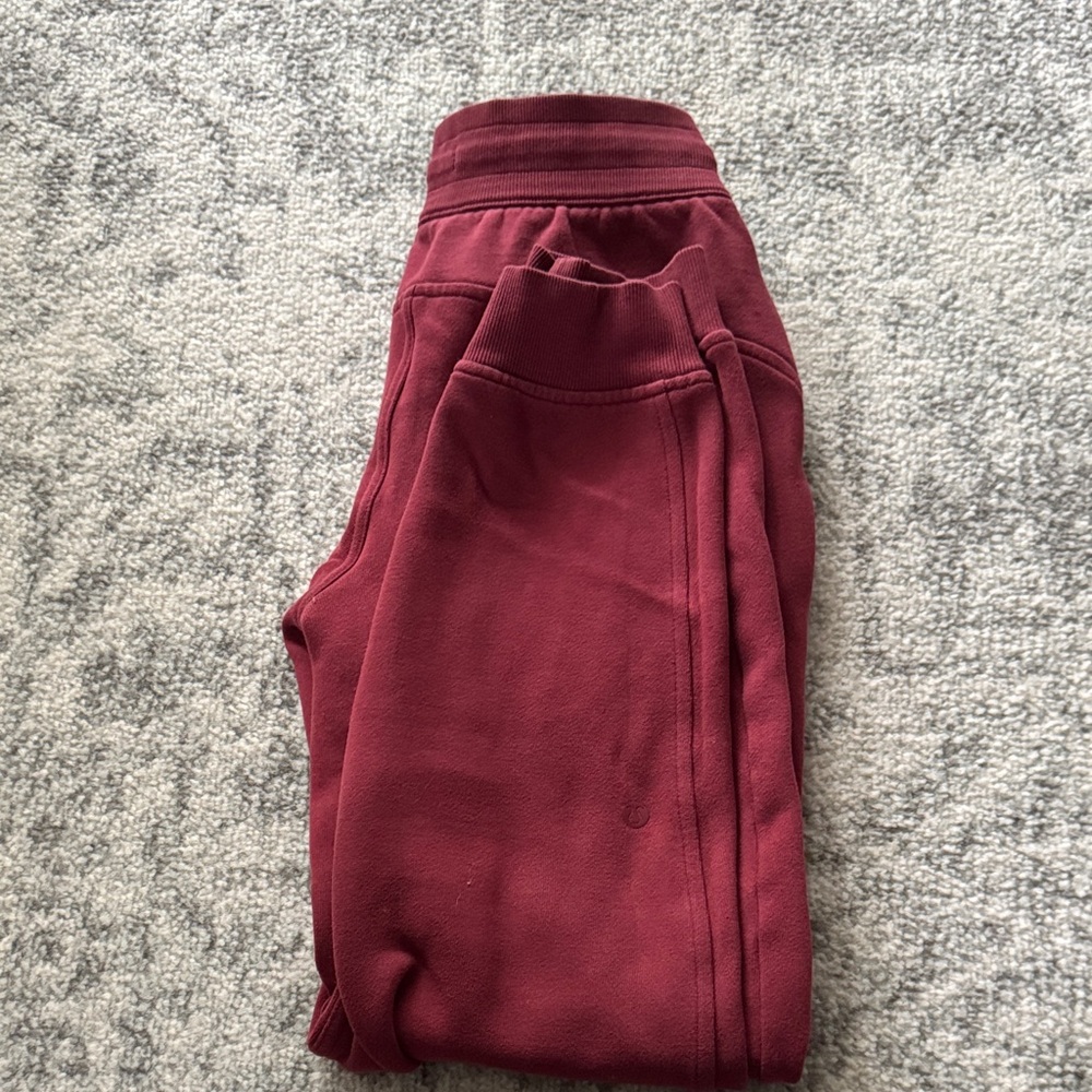Lululemon Athletica Burgundy Joggers